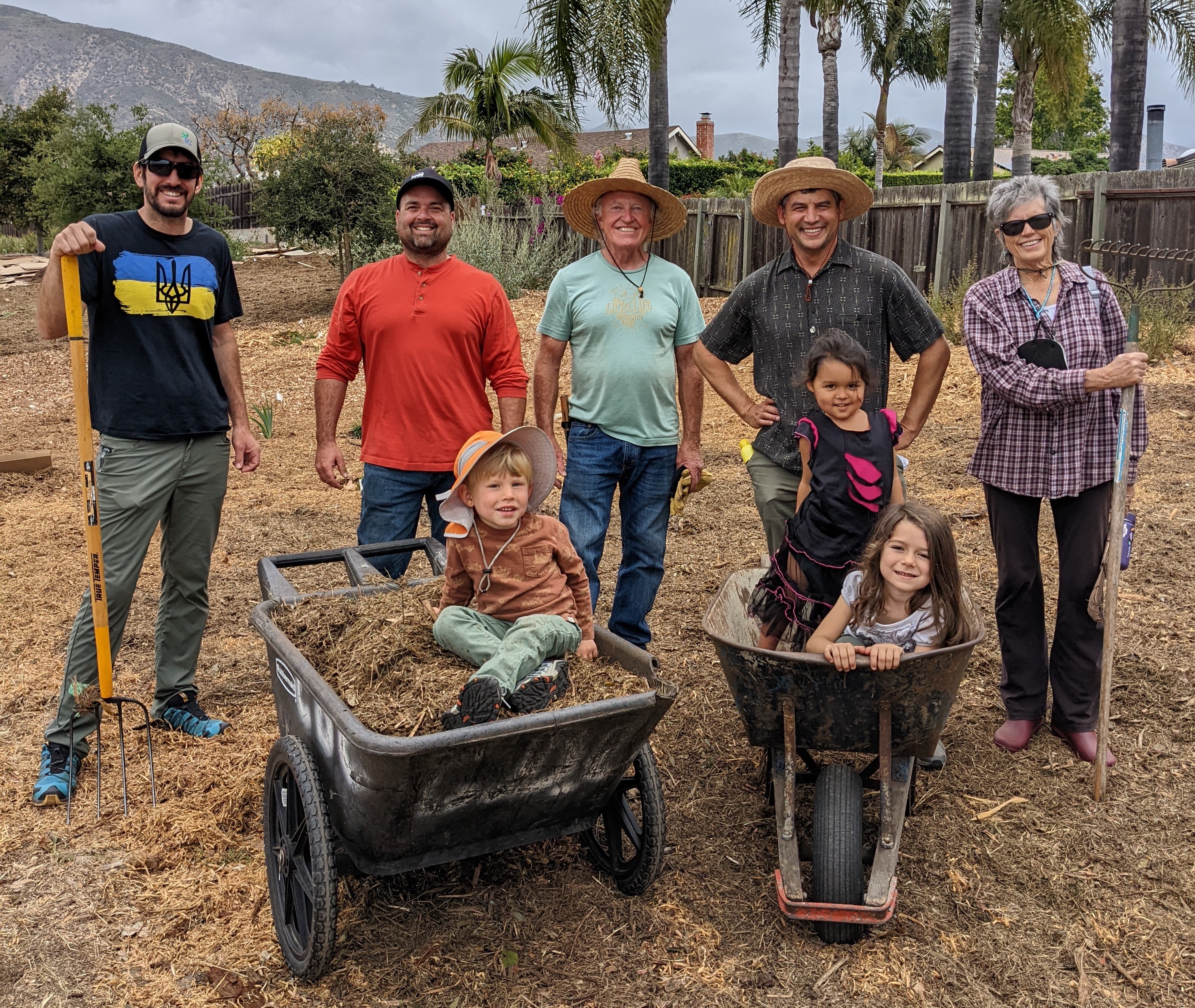 Picture of local community members on the trail